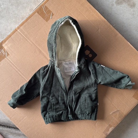 Mori Organic Christmas Set- Sherpa Corduroy Jacket, gingerbread Sweater jumpsuit - Picture 6 of 13